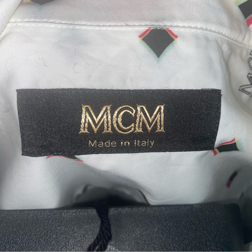 MCM | Men’s shirt size 50 | wht + blk | Good Condition - Picture 4 of 8